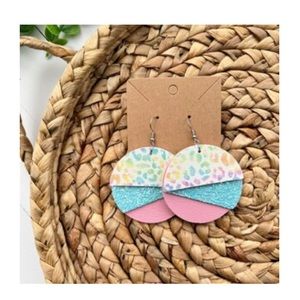 ⬇️ NWT Lisa Frank Inspired Faux Leather Earrings